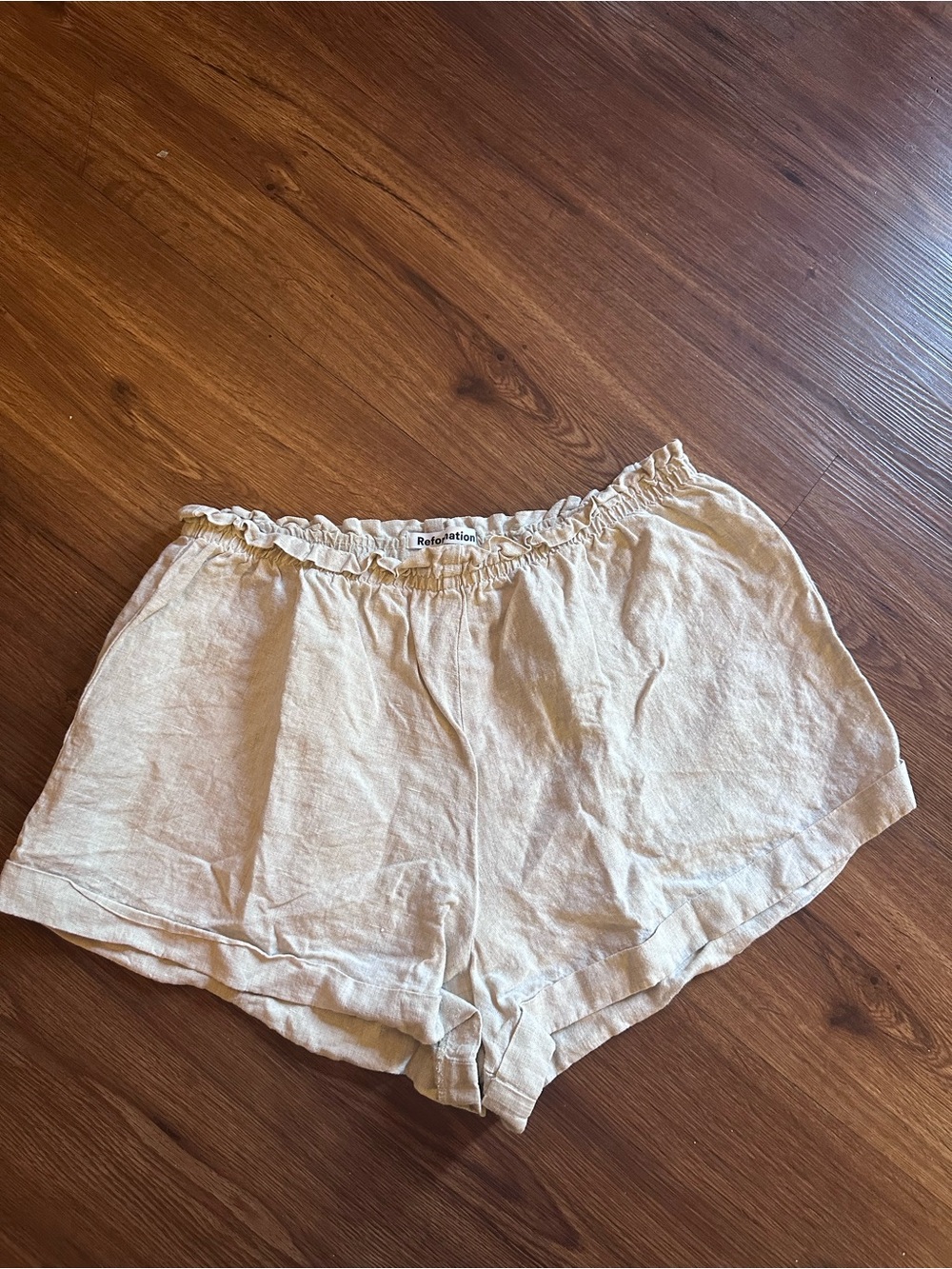 SOLD SOLD Reformation High-Waist Linen Shorts